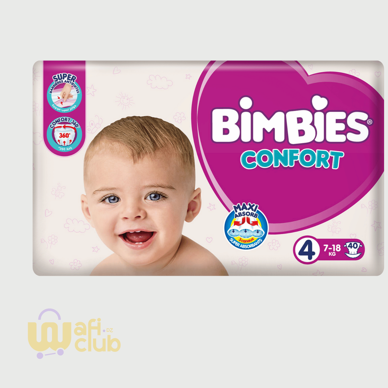 Changes bébés Bimbies Confort Pack Eco Maxi x 40