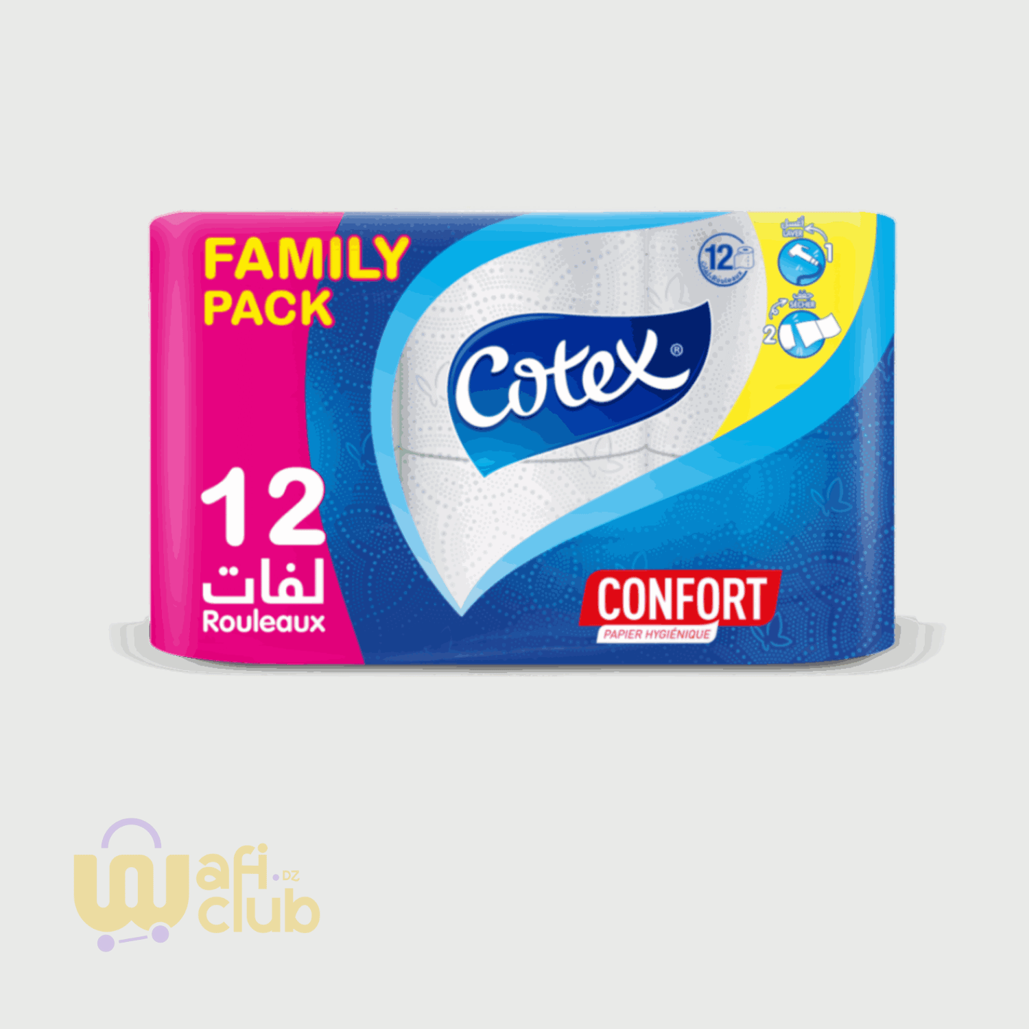 Papier hygiénique Cotex Confort X 12